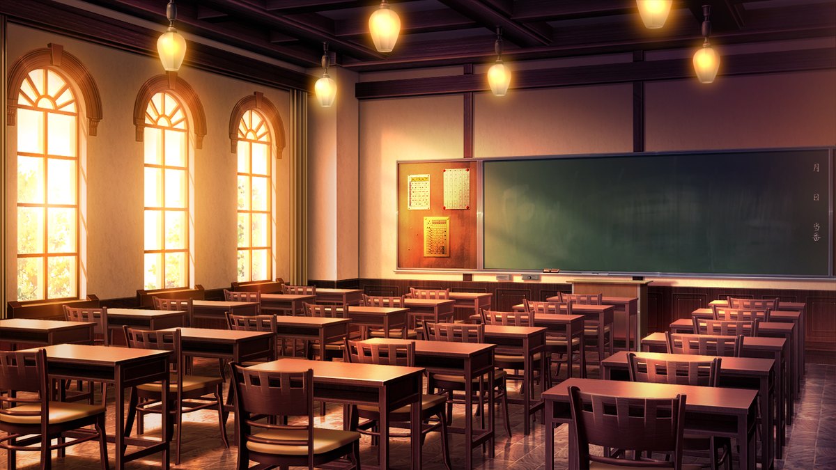 学园教室 · 黄昏