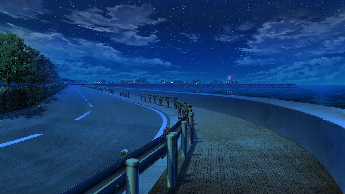 海岸道路 · 夜