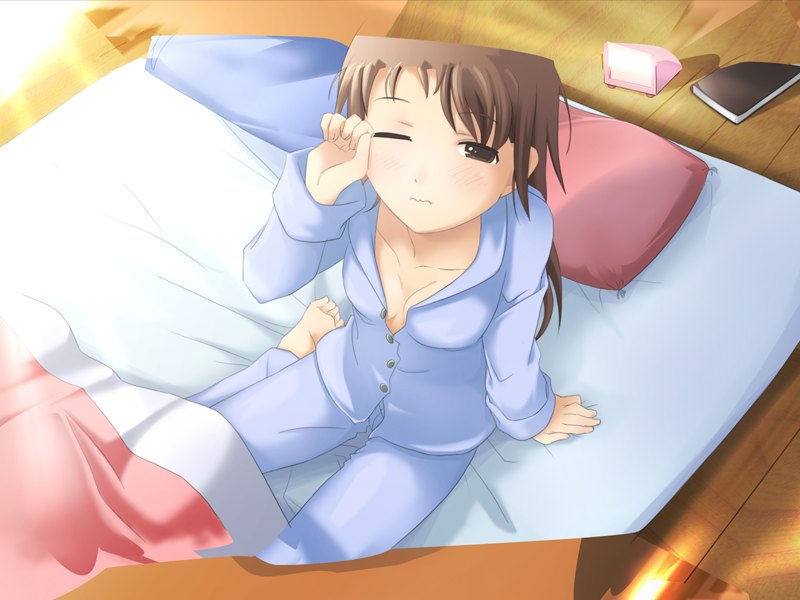 病床上的少女