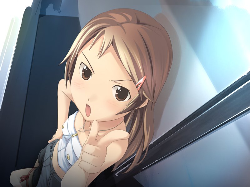 车边的少女